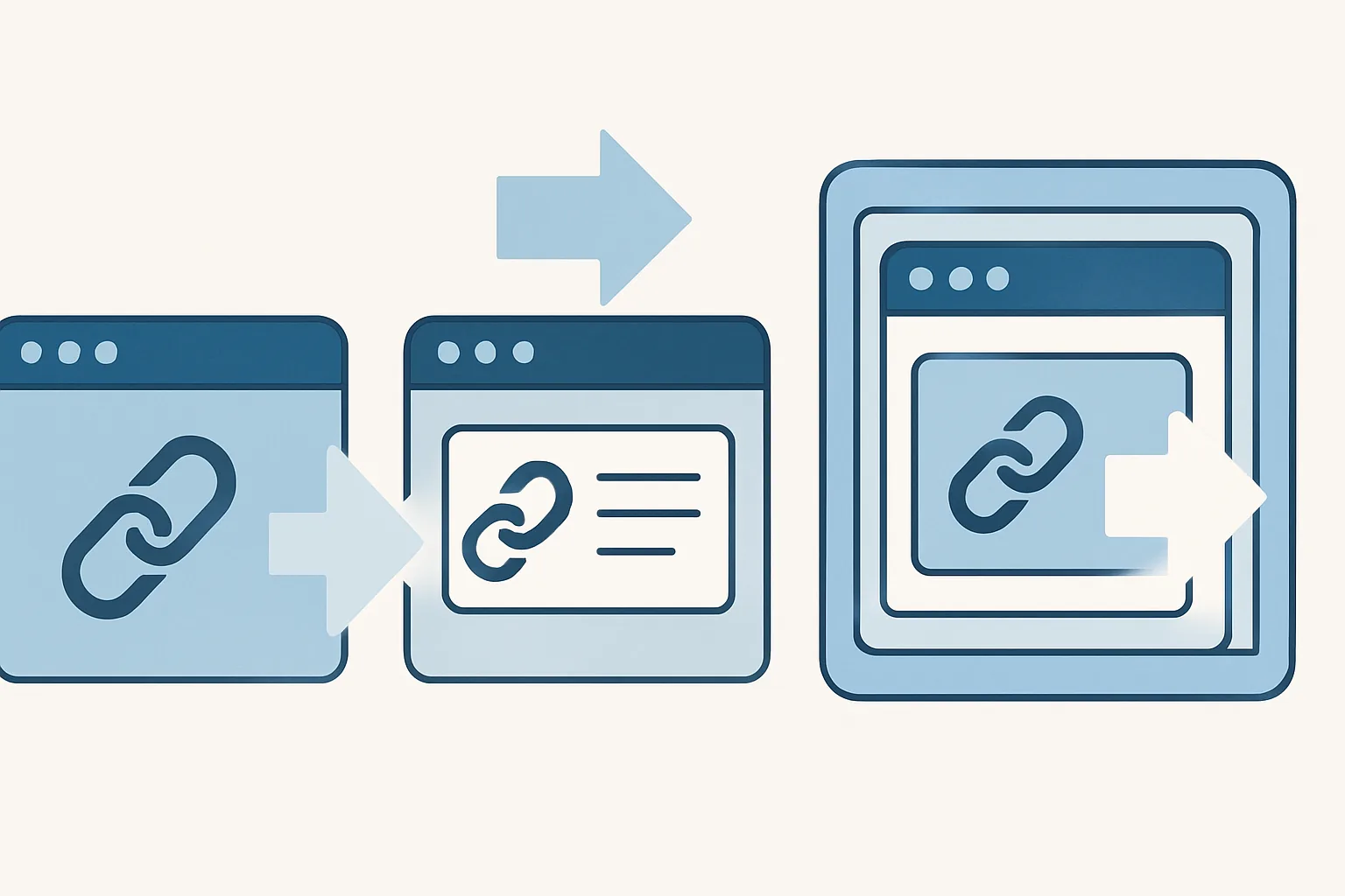 Redirect modes for short links: direct, preview, frame