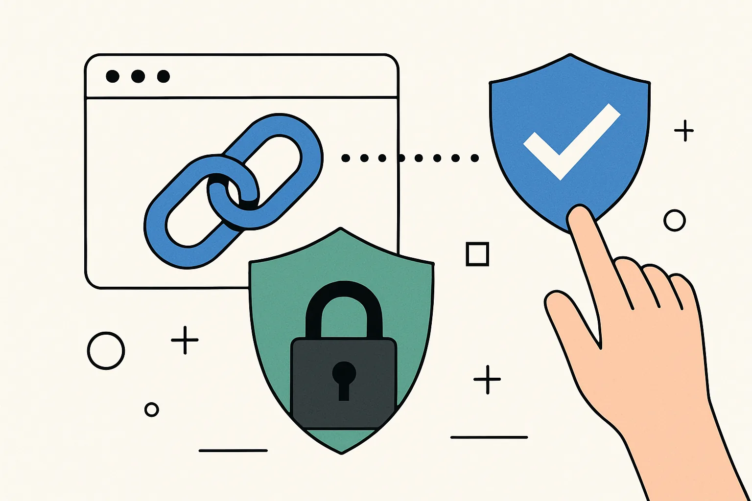 Secure Short Links: Safety and Verification